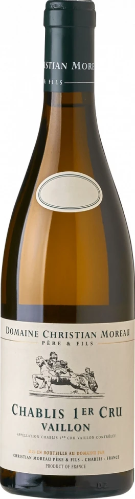 Вино Christian Moreau Pere et Fils, Chablis 1-er Cru Vaillon, 2020