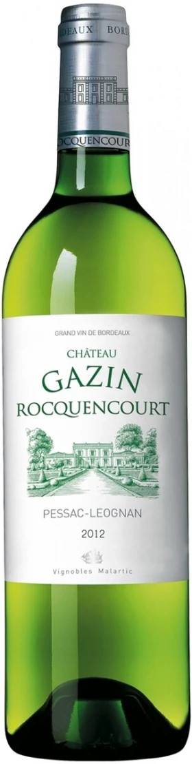 Вино Chateau Gazin Rocquencourt Blanc, Pessac-Leognan AOC, 2012