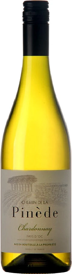 Вино Chemin de la Pinede, Chardonnay, Pays d'Oc IGP, 2018