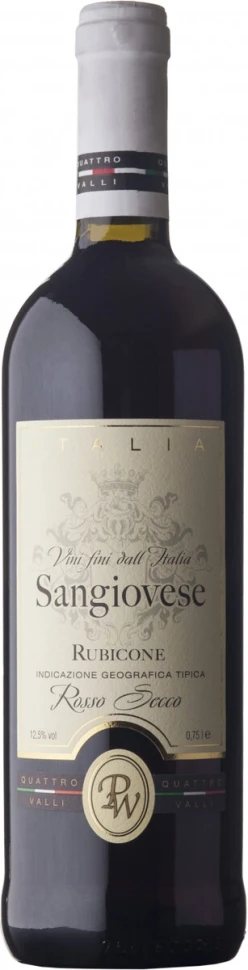 Вино "Quattro Valli" Sangiovese, Rubicone IGT
