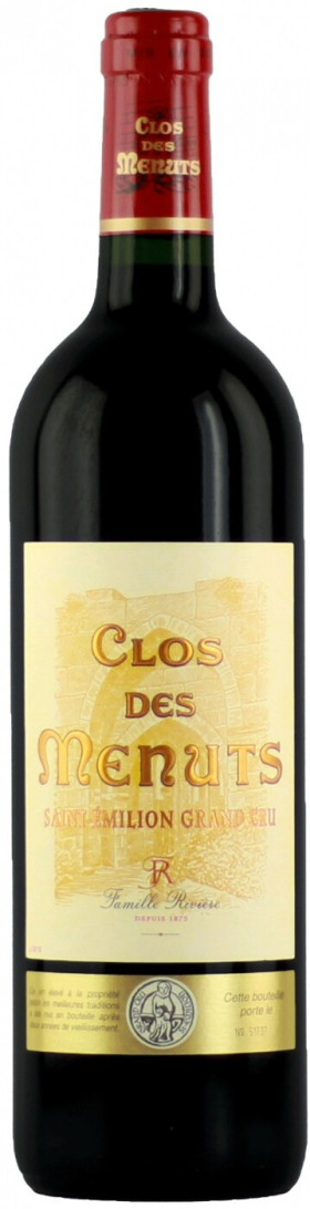 Вино Clos de Menuts Saint Emilion Grand Cru AOC 2015