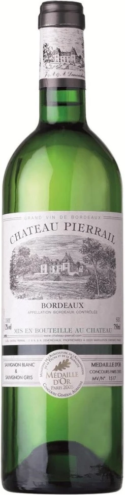 Вино Chateau Pierrail Blanc, Bordeaux AOC, 2016