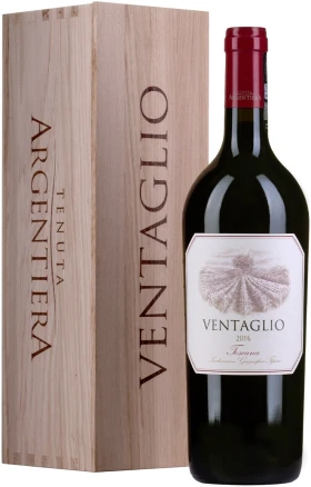 Вино Argentiera, Ventaglio, Toscana IGT, 2016, wooden box