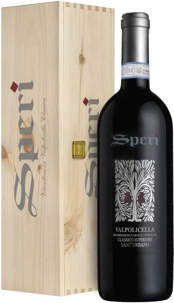Вино Speri Sant Urbano Valpolicella DOC Classico Superiore 2019 wooden box 1500 мл