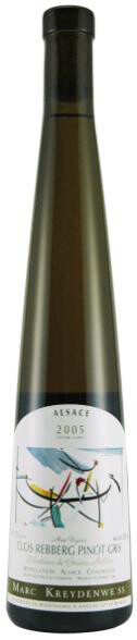 Вино Pinot Gris Clos Rebberg Alsace AOC Vendanges de Noel 2005 500 мл