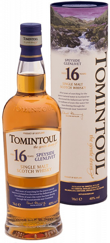 Виски Tomintoul 16 Years Old in tube 700 мл