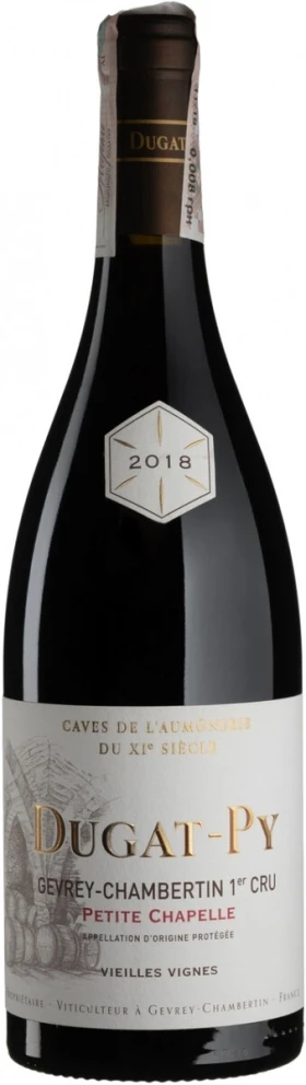 Вино Dugat-Py, Gevrey-Chambertin 1-er Cru Petite Chapelle Vieilles Vignes AOC, 2018