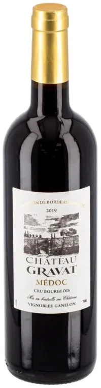 Вино Chateau Gravat, Medoc AOC Cru Bourgeois, 2019