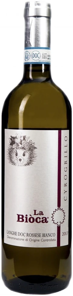 Вино La Bioca, Cyrogrillo, Langhe DOC Rossese Bianco, 2017