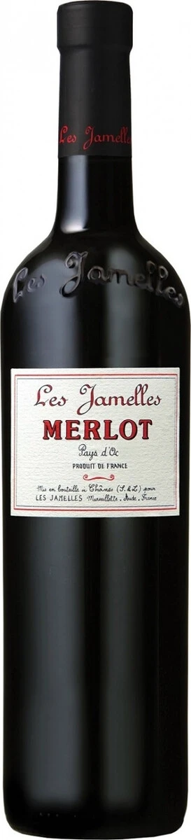 Вино Les Jamelles, Merlot, Pays d'Oc IGP, 2019