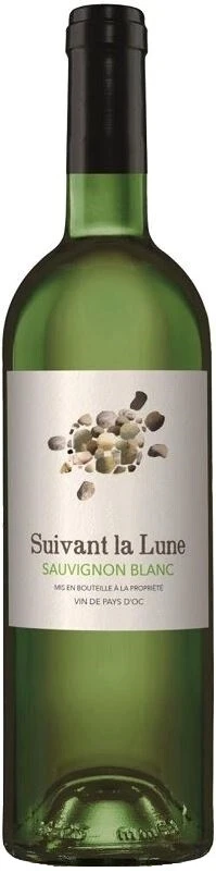 Вино "Suivant la Lune" Sauvignon Blanc, Pays d'Oc IGP, 2022