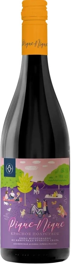 Вино Alma Valley, Pique-Nique Red Semi-Dry, 2023, 0.75 л