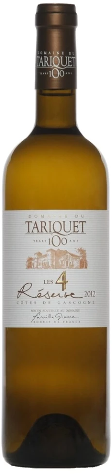 Вино Domaine du Tariquet, Les 4 Reserve, Cotes de Gascogne VDP, 2012