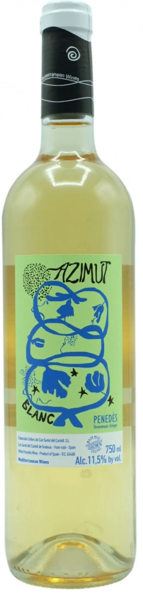 Вино Cellers de Can Suriol del Castell, Azimut Blanc, Penedes DO, 2021