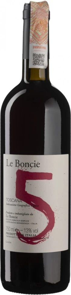 Вино Le Boncie, 5, Toscana IGT
