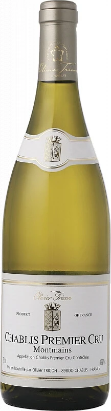 Вино Olivier Tricon, Chablis Premier Cru Montmains AOC, 2016