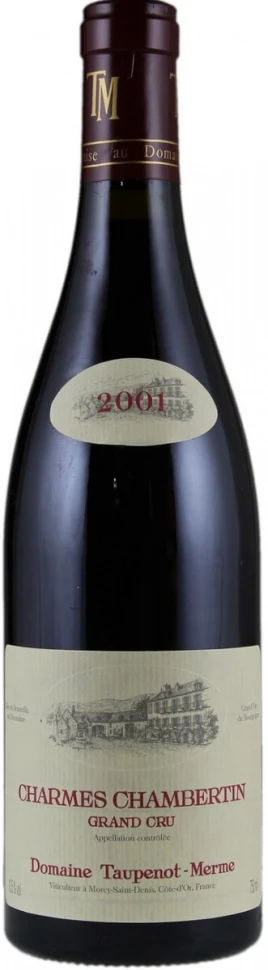 Вино Domaine Taupenot-Merme, Charmes Chambertin Grand Cru, 2001