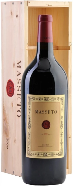 Вино Ornellaia, Masseto, Toscana IGT, 2009, wooden box, 1.5 л