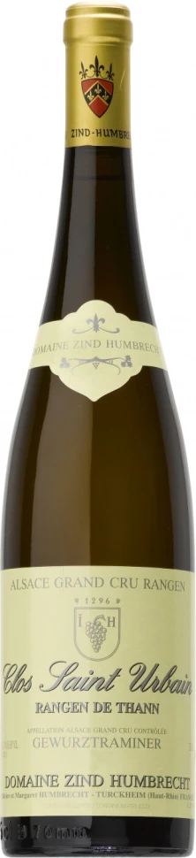 Вино Zind Humbrecht, Gewurztraminer Rangen de Thann Clos Saint Urbain, Alsace AOC, 2016