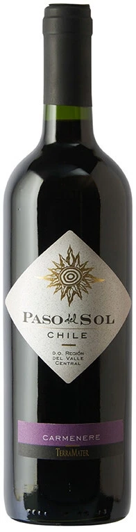 Вино TerraMater, Paso Del Sol Carmenere, 2021