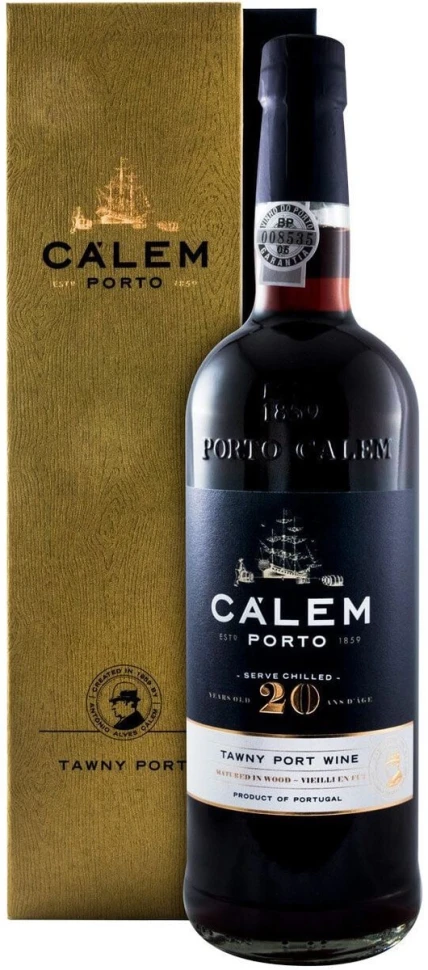 Портвейн Calem 20 Years Old Tawny Porto, gift box