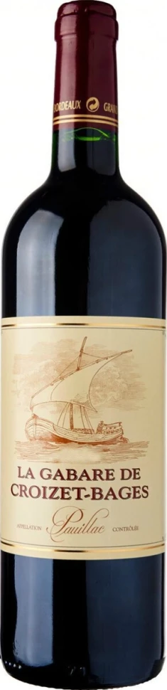 Вино La Gabare de Croizet-Bages, Pauillac AOC, 2016