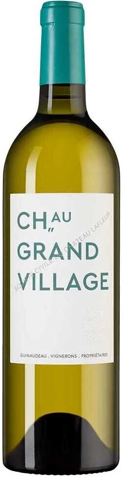 Вино Chateau Grand Village Blanc, Bordeaux AOC, 2020