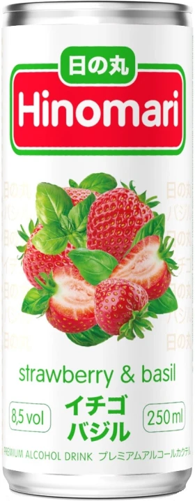 Вино "Hinomari" Strawberry &amp; Basil, in can, 250 мл