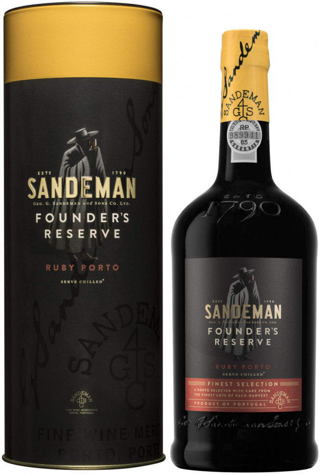 Портвейн Sandeman Porto Founder s Reserve Douro DOP in tube