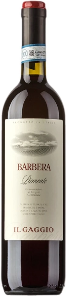 Вино Natale Verga, Il Gaggio Barbera, Piemonte DOC, 2018