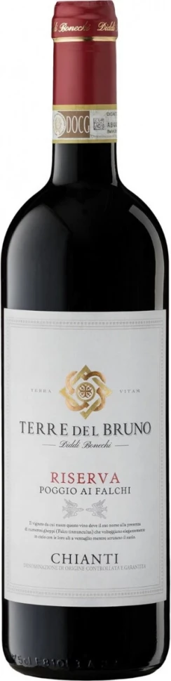 Вино Terre del Bruno, Riserva Poggio ai Falchi, Chianti DOCG, 2020