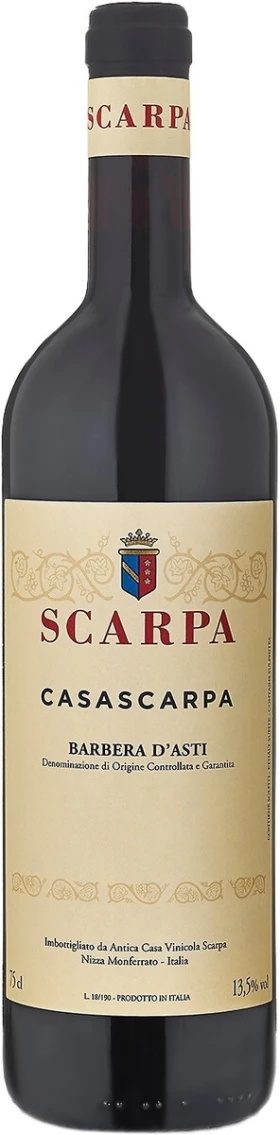 Вино Scarpa, Casa Scarpa Barbera d'Asti DOCG, 2018