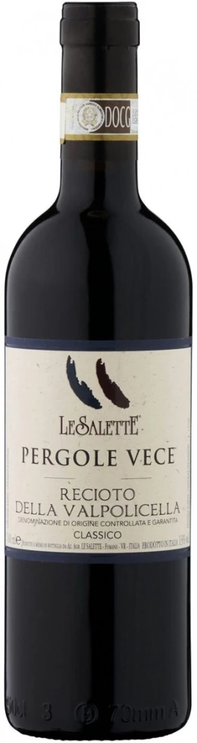 Вино Le Salette, Pergole Vece Recioto, Valpolicella DOC Classico, 2016, 0.5 л