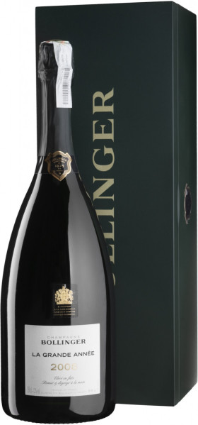 Шампанское Bollinger La Grande Annee Brut AOC 2008 gift box 15 л