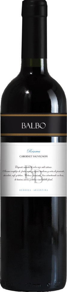 Вино Balbo Oak Cabernet Sauvignon Reserva 2015