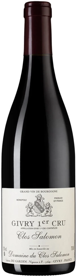 Вино Domaine du Clos Salomon, Givry 1-er Cru Clos Salomon AOC, 2016
