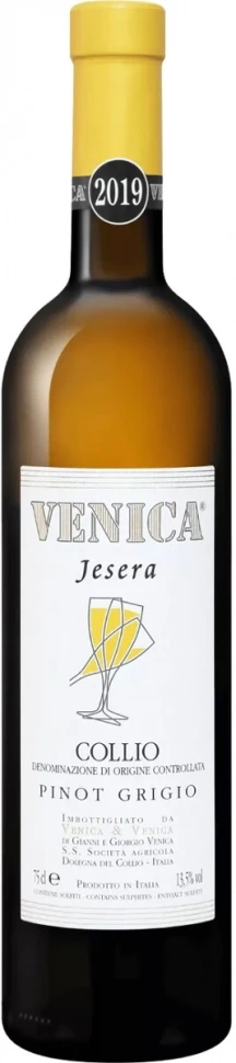 Вино Venica & Venica, Pinot Grigio Collio DOC Jesera, 2019