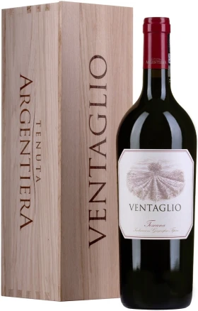 Вино Argentiera, Ventaglio, Toscana IGT, 2018, wooden box