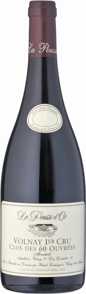 Вино Domaine de La Pousse d'Or, Volnay 1-er Cru Clos des 60 Ouvrees AOC, 2009