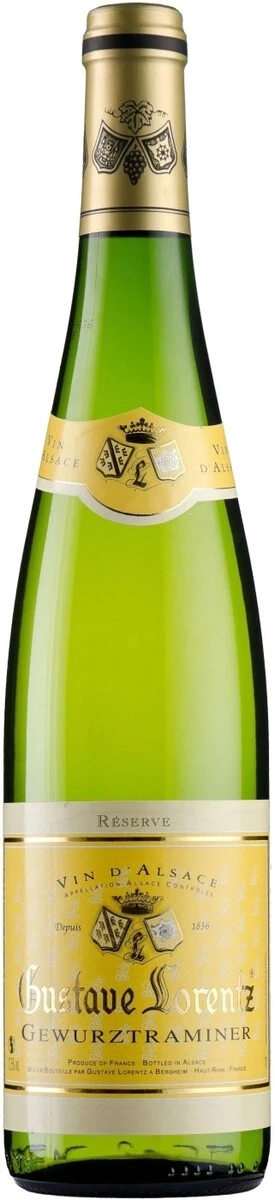 Вино Gustave Lorentz, Gewurztraminer Reserve, Alsace AOC, 2011