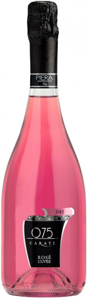 Игристое вино Piera Martellozzo 075 Carati Rose Cuvee Dry