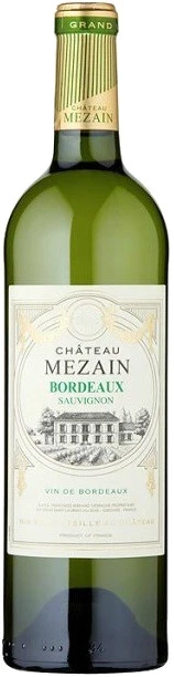 Вино Chateau Mezain, Bordeaux AOC Blanc, 2019