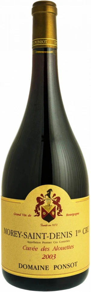Вино Domaine Ponsot, Morey Saint Denis Premier Cru Cuvee des Alouettes AOC, 2003, 1.5 л