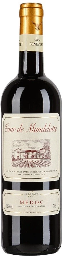 Вино "Tour de Mandelotte" Medoc AOC, 2019