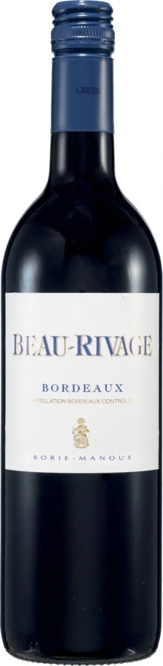 Вино Borie-Manoux, Beau-Rivage Rouge, Bordeaux AOC, 2012