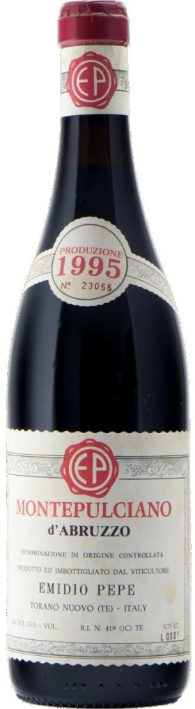 Вино Emidio Pepe, Montepulciano d'Abruzzo DOC, 1995