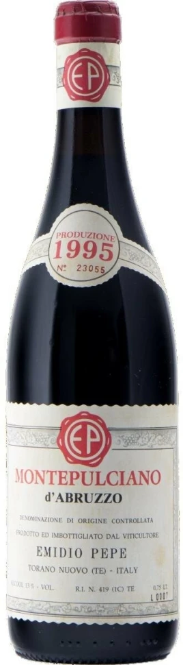 Вино Emidio Pepe, Montepulciano d'Abruzzo DOC, 1995