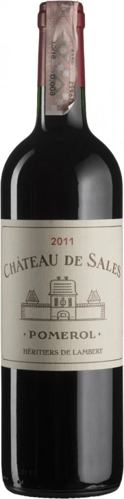 Вино Chateau de Sales, Pomerol, 2011