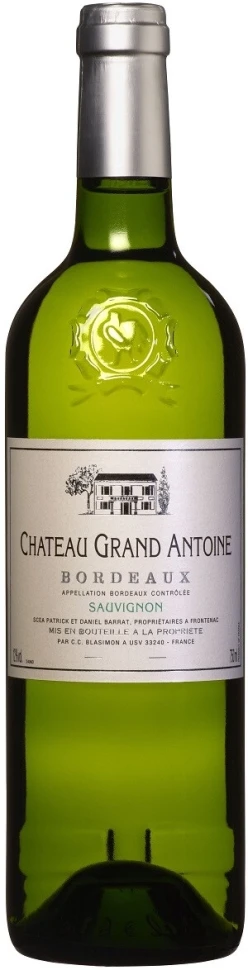Вино Chateau Grand Antoine Sauvignon, Bordeaux AOC, 2018