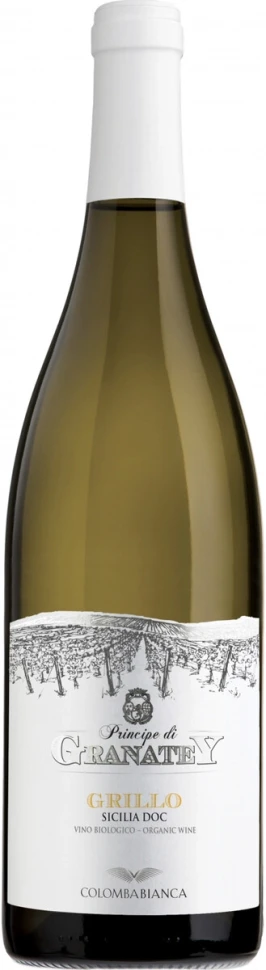 Вино Colomba Bianca, Principe di Granatey Grillo, Sicilia DOC, 2021